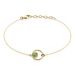 Bracelet Amalthea Plaqué Or Doré Aventurine Vert - Bracelets Femme | Histoire d’Or