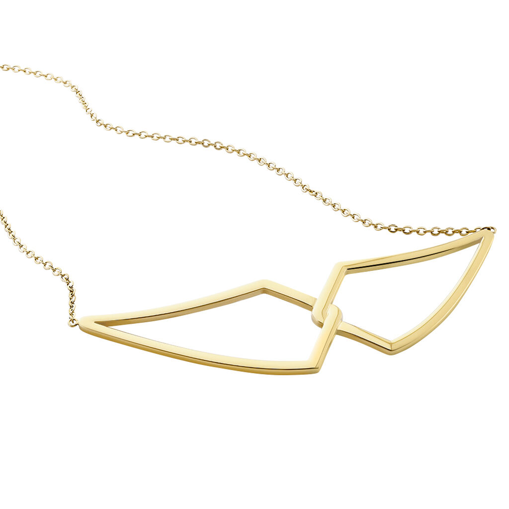 Collier Sautoir Adelind Acier Jaune - Sautoirs Femme | Histoire d&rsquo;Or