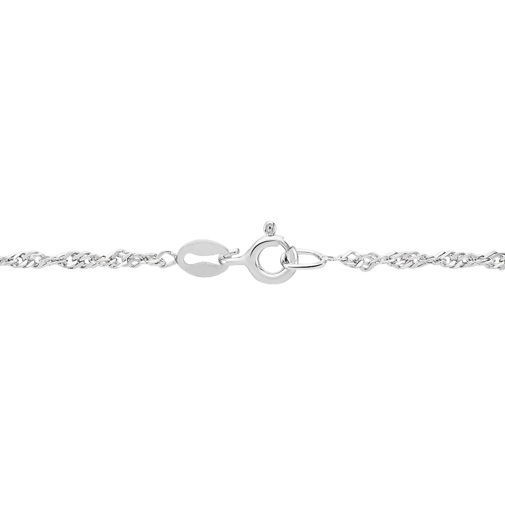 Cha&icirc;ne Shanone Argent Blanc - Chaines Femme | Histoire d&rsquo;Or