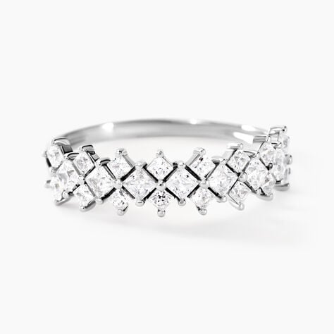 Bague Marquis Or Blanc Oxyde De Zirconium - Bagues avec pierre Femme | Histoire d’Or