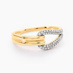 Bague Sence Or Jaune Diamant - Bagues avec pierre  | Histoire d&rsquo;Or