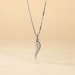 Pendentif Felicette Corne Abondance Or Blanc - Pendentifs Unisex | Histoire d&rsquo;Or