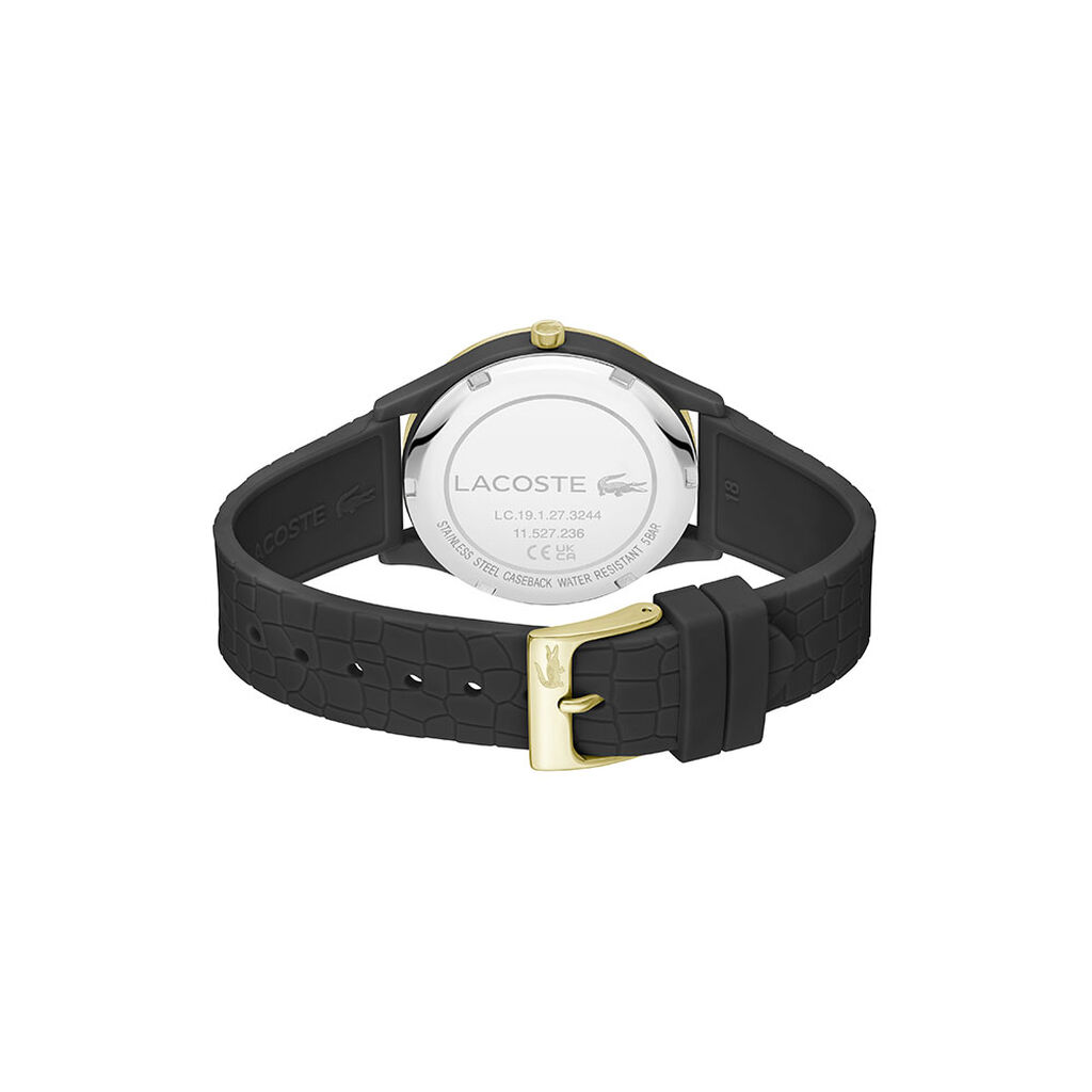Montre Lacoste Crocodelle Noir - Montres Femme | Histoire d&rsquo;Or