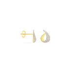 Boucles D'oreilles Puces Boucle D'or Or Jaune Oxyde De Zirconium - Clous d'oreilles Femme | Histoire d&rsquo;Or