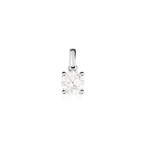 Pendentif Solitaire Aphrodite Or Blanc Diamant - Pendentifs Femme | Histoire d’Or