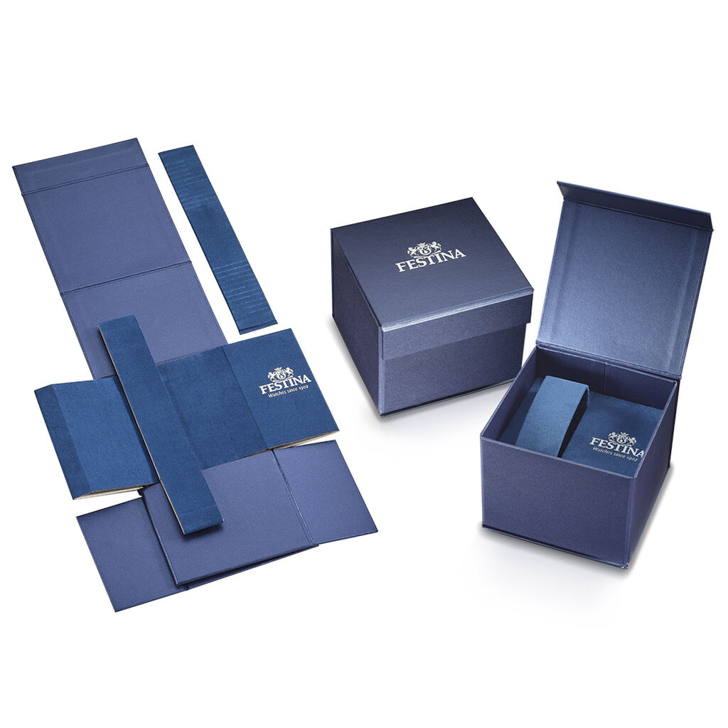 Montre Festina Timeless Chronograph Bleu - Montres Homme | Histoire d&rsquo;Or