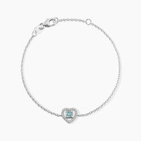 Bracelet Suzon Argent Blanc Oxyde De Zirconium