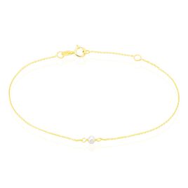Bracelet Or Jaune Gentiane Perle - Bracelets Femme | Histoire d’Or