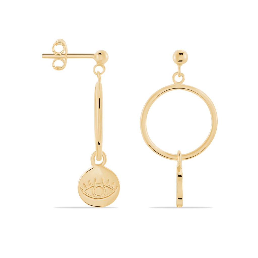 Boucles D'oreilles Pendantes Maguette Plaqué Or Jaune - Boucles d'oreilles fantaisie Femme | Histoire d’Or