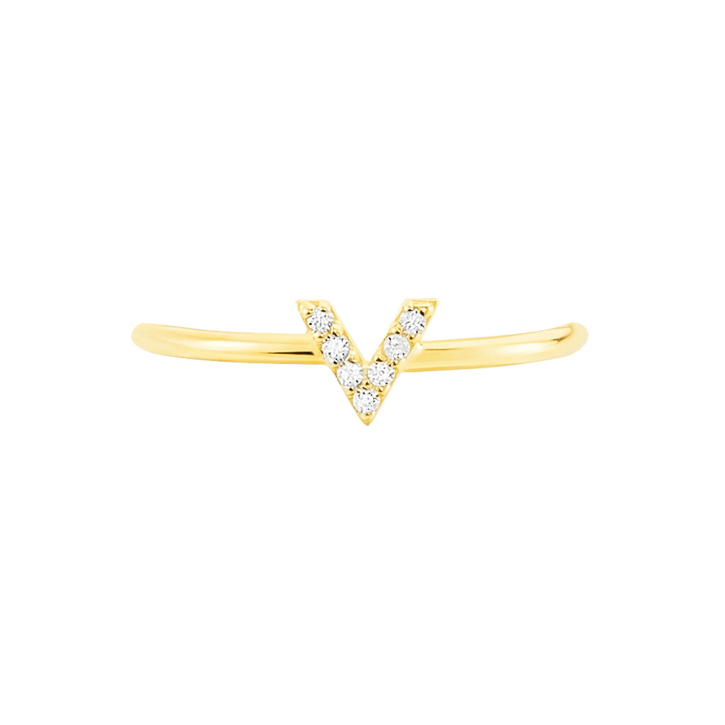 Bague De Phalange Celene Or Jaune Oxyde De Zirconium - Bagues Femme | Histoire d’Or