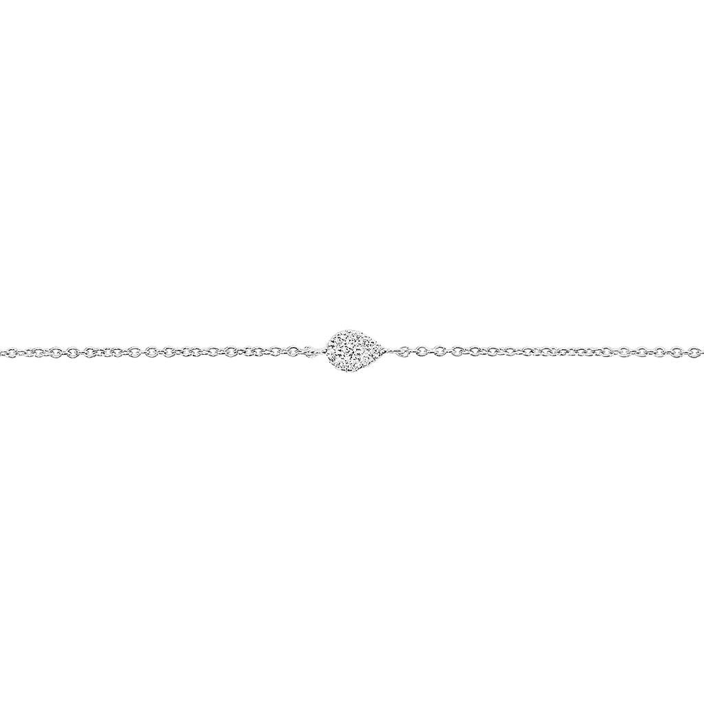 Bracelet Adhira Or Blanc Diamant - Bracelets Femme | Histoire d’Or