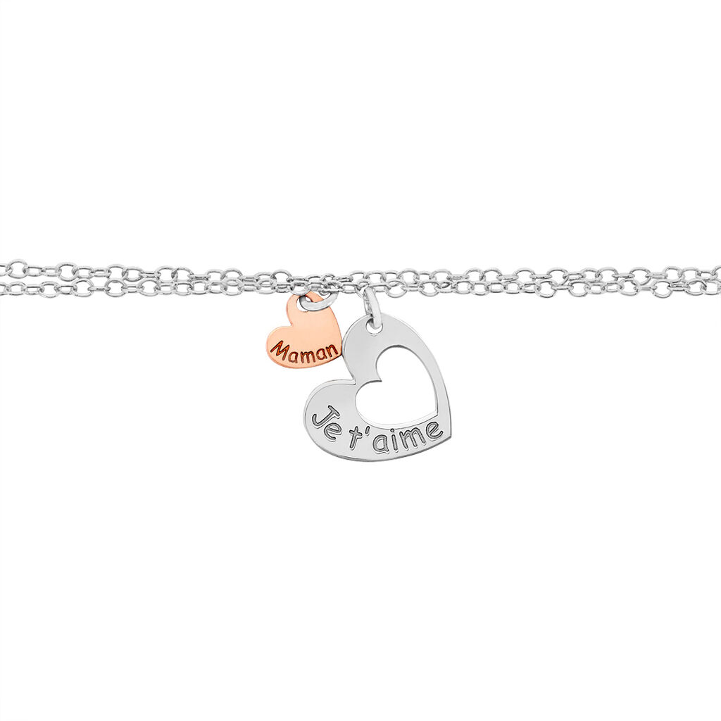 Bracelet Menia Argent Bicolore - Bracelets Femme | Histoire d’Or