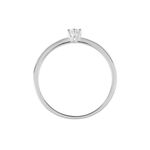 Solitaire  Natalia Platine Blanc Diamant - Bagues solitaires Femme | Histoire d&rsquo;Or