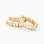 Cr&eacute;oles Doryne Plaqu&eacute; Or Jaune Oxyde De Zirconium - Boucles d'oreilles cr&eacute;oles Femme | Histoire d&rsquo;Or