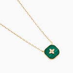 Collier Lucky Gems Or Jaune Malachite Oxyde De Zirconium - Colliers Femme | Histoire d&rsquo;Or