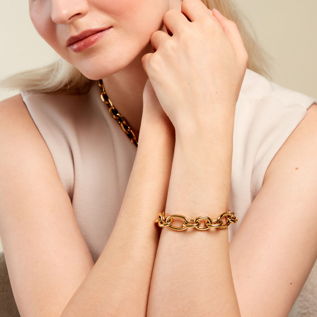 Bracelet Oasia Acier Jaune - Bracelets Femme | Histoire d’Or