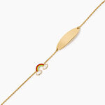 Bracelet Identit&eacute;e Illyoe Argent Dor&eacute; A L'Or 750/1000 - Gourmettes Femme | Histoire d&rsquo;Or