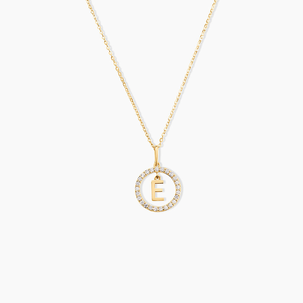 Pendentif Gabe Or Jaune Oxyde De Zirconium - Pendentifs Femme | Histoire d&rsquo;Or