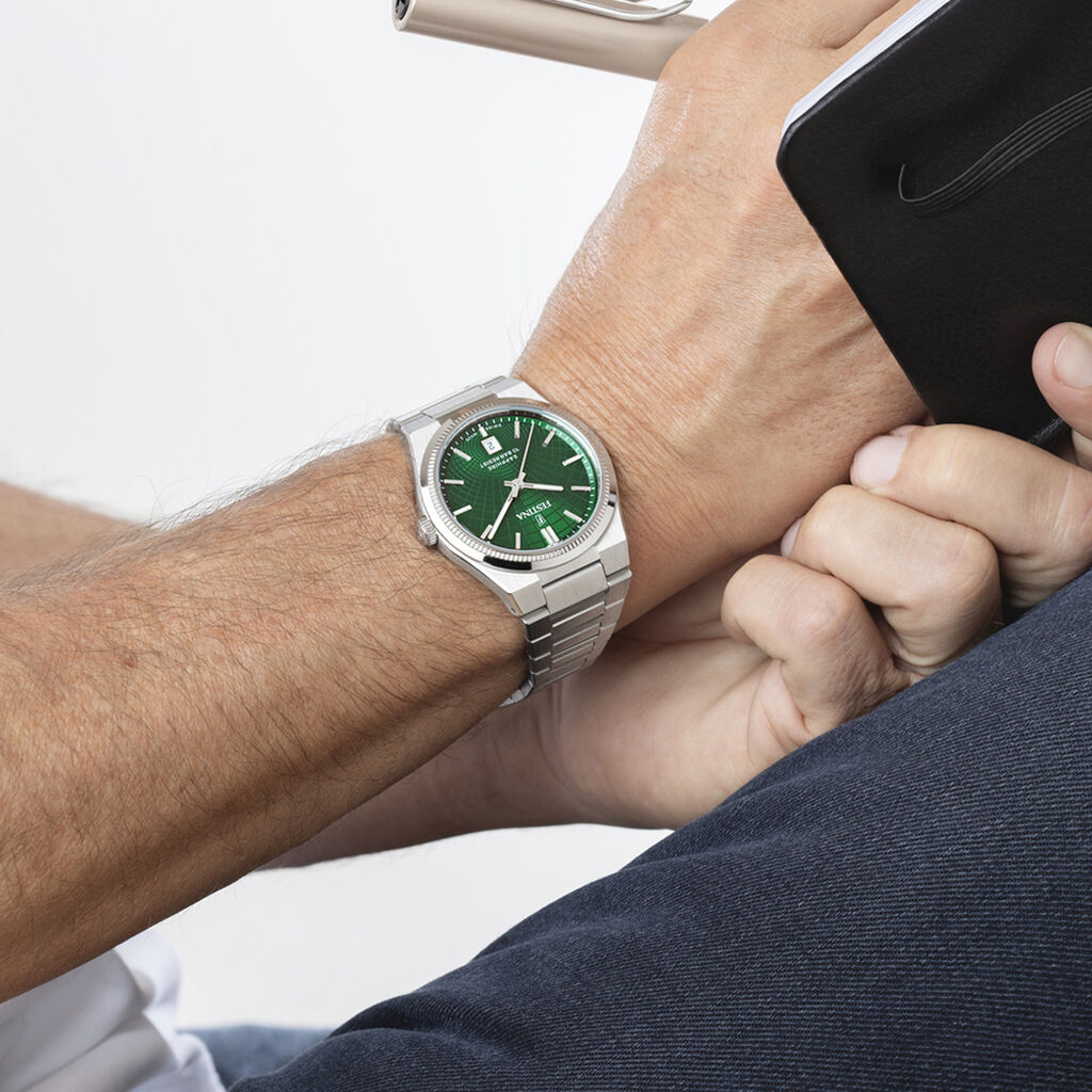 Montre Festina Swiss Made Vert - Montres suisses Homme | Histoire d’Or