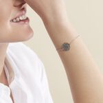 Bracelet Krysia Argent Blanc Email Turquoise - Bracelets Femme | Histoire d&rsquo;Or