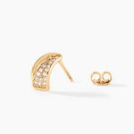 Boucles D'oreilles Puces Oliwia Plaqu&eacute; Or Jaune Oxyde De Zirconium - Boucles d'oreilles fantaisie Femme | Histoire d&rsquo;Or