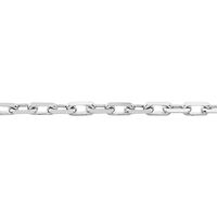 Chaîne Igoa Maille Forçat Diamantee Or Blanc