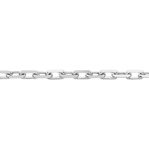 Chaîne Igoa Maille Forçat Diamantee Or Blanc - Chaines Famille | Histoire d’Or
