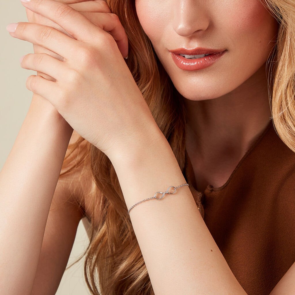 Bracelet Alissone Argent Blanc - Nouveautés Femme | Histoire d’Or
