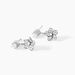 Boucles D'Oreilles Puces Sephine Argent Blanc Oxyde De Zirconium - Boucles d'oreilles fantaisie Femme | Histoire d&rsquo;Or