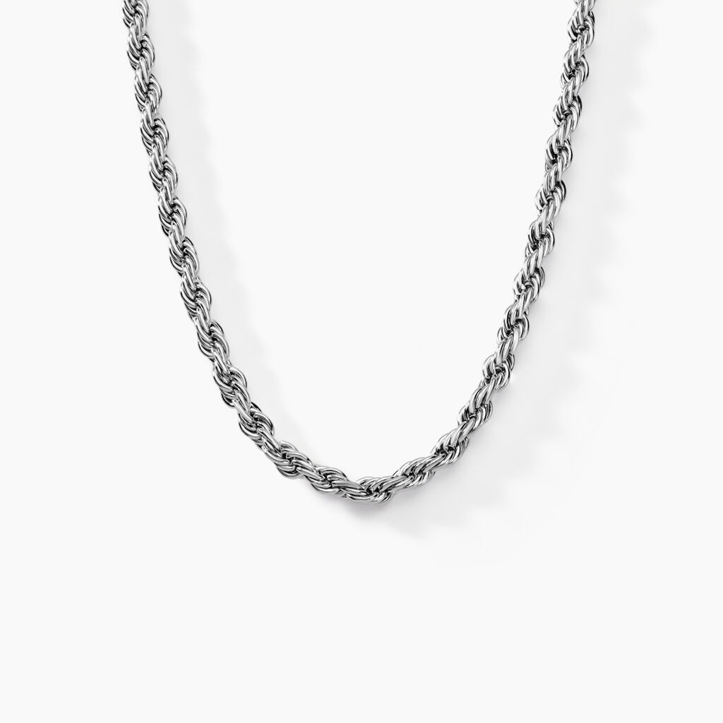 Chaine Tahoma Acier Blanc - Chaines Homme | Histoire d&rsquo;Or