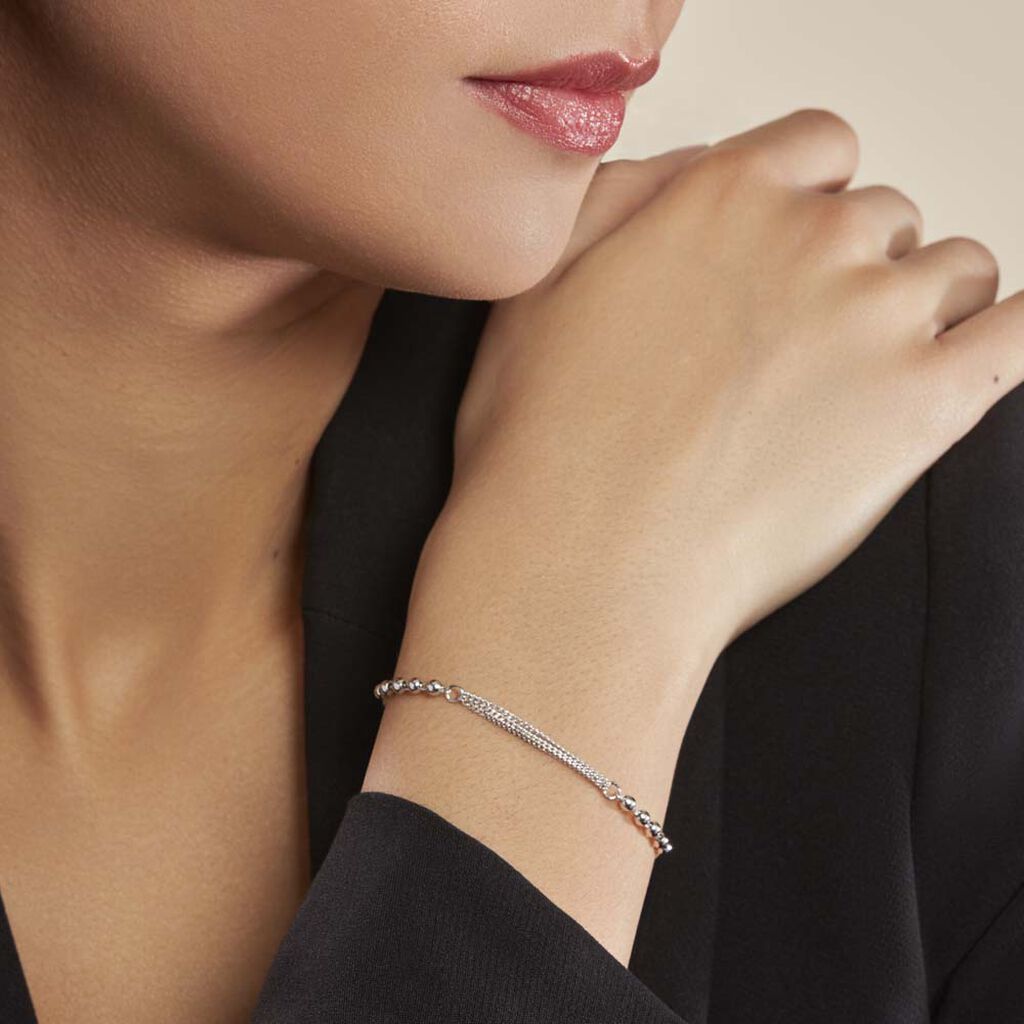 Bracelet Melodie Argent Blanc - Bracelets Femme | Histoire d’Or