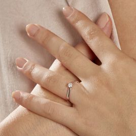 Bague Solitaire Victoria Or Blanc Diamant - Bagues solitaires Femme | Histoire d’Or