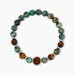 Bracelet Jourdan Archimedes Acier Argenté Oeil De Tigre Turquoise - Bracelets Homme | Histoire d’Or