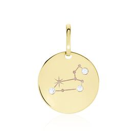 Pendentif Or Jaune Astraea Oxyde De Zirconium - Pendentifs Zodiaque Femme | Histoire d’Or