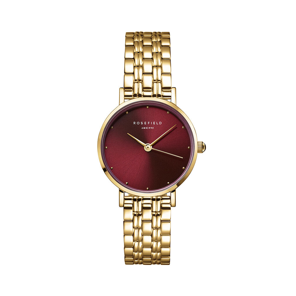 Montre Rosefield Small Edit Bordeaux - Montres Femme | Histoire d&rsquo;Or