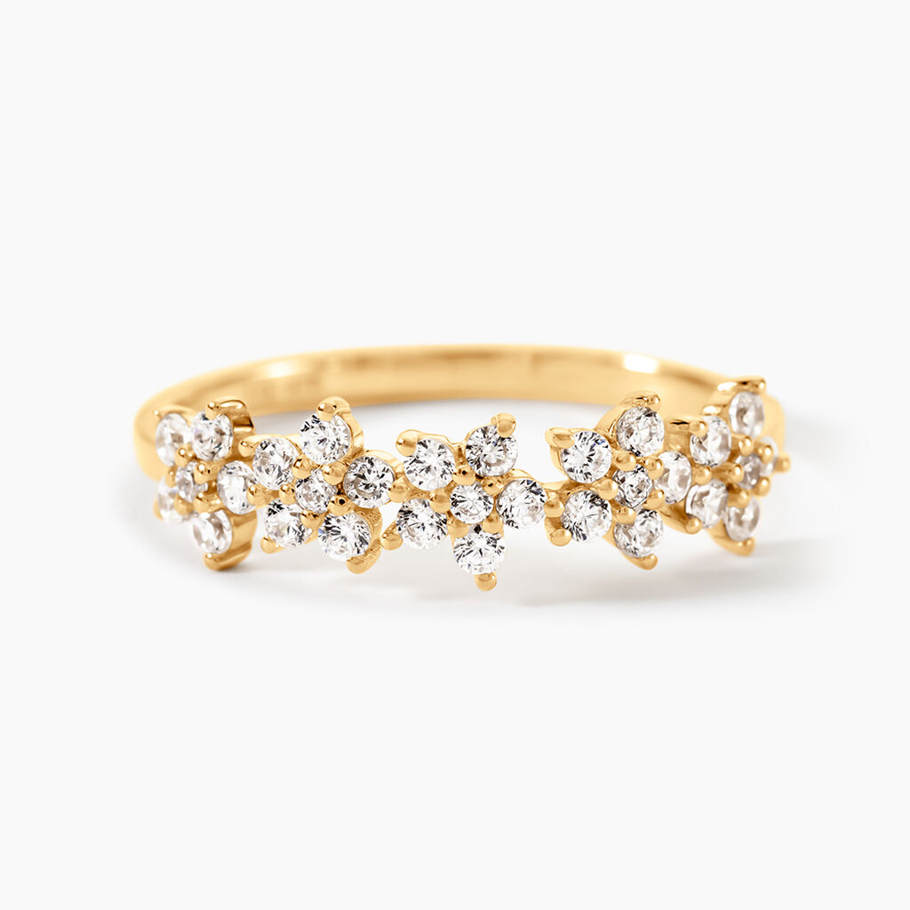 Bague Bedros Or Jaune Oxyde De Zirconium - Bagues avec pierre Femme | Histoire d&rsquo;Or