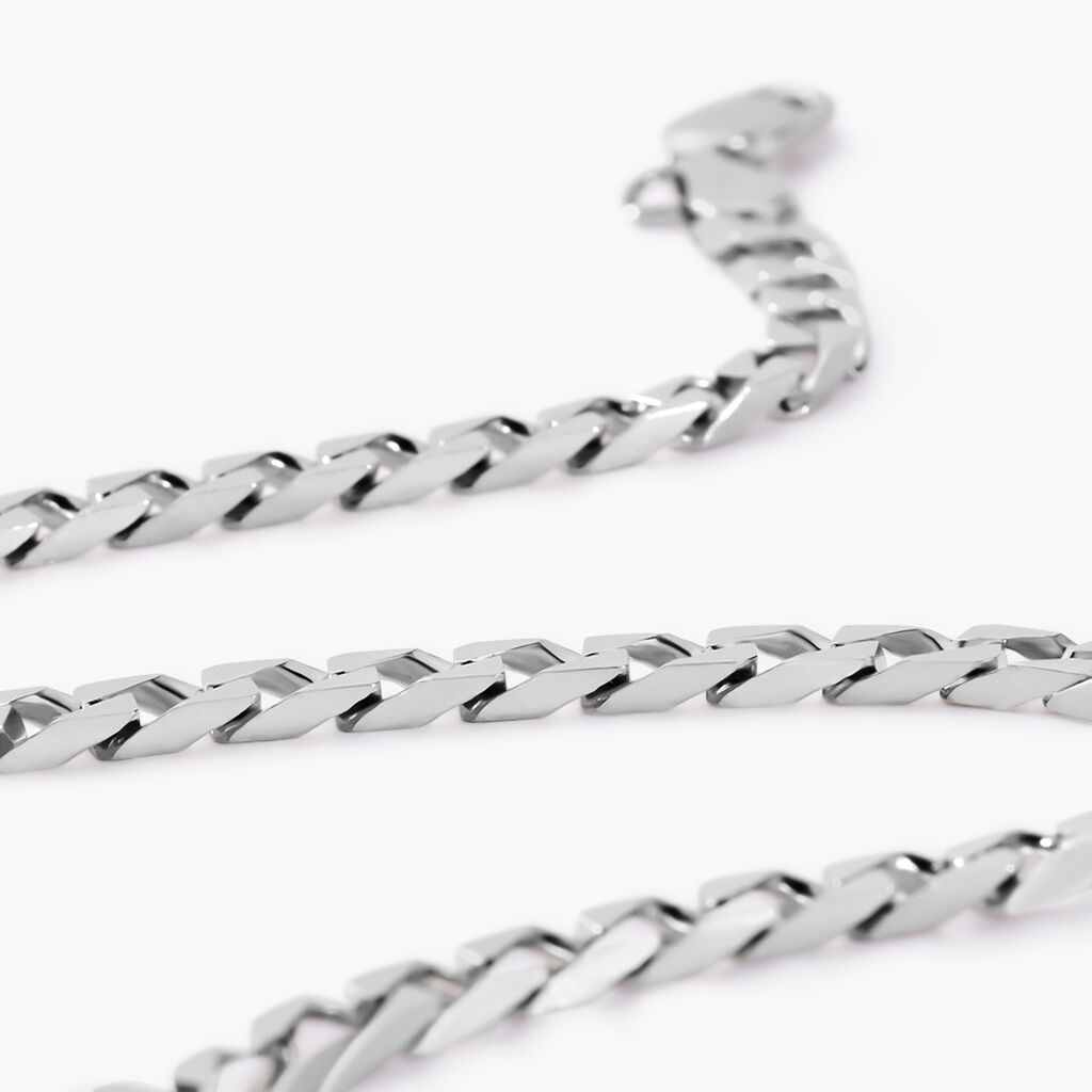 Bracelet Santino Argent Blanc - Bracelets cha&icirc;ne Homme | Histoire d&rsquo;Or