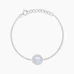 Bracelet Court Argent Blanc Nawala Oxyde De Zirconium - Bracelets Femme | Histoire d&rsquo;Or