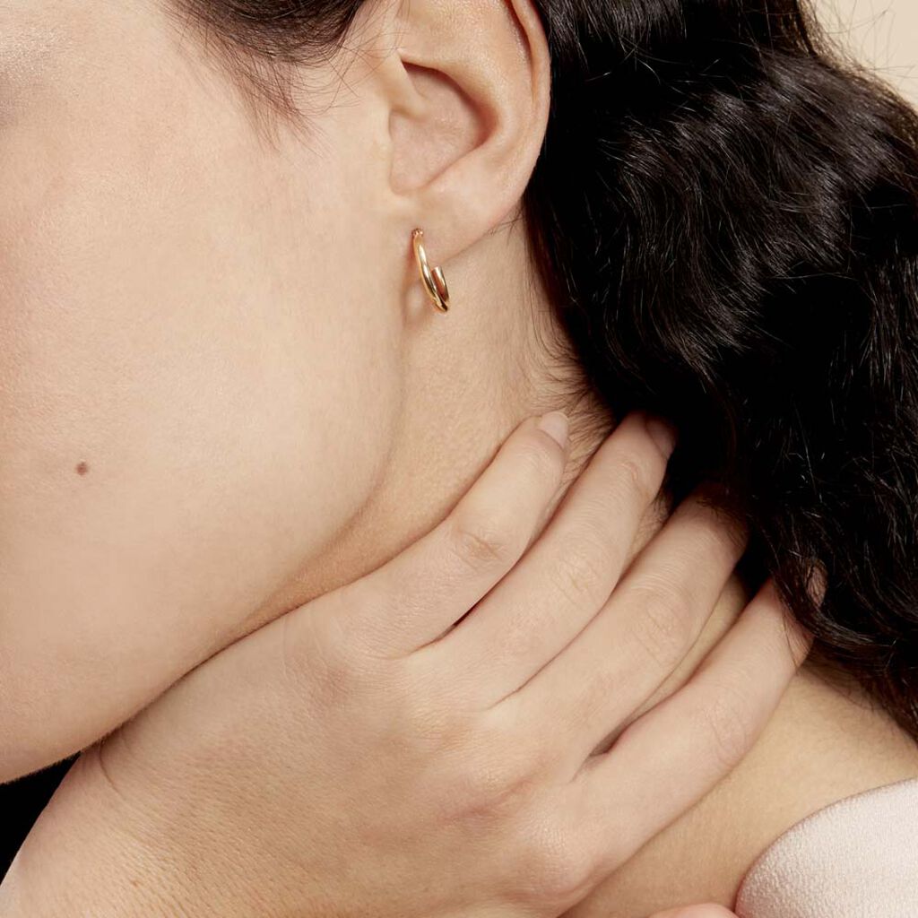 Créoles Verania Or Jaune - Boucles d'oreilles créoles Femme | Histoire d’Or