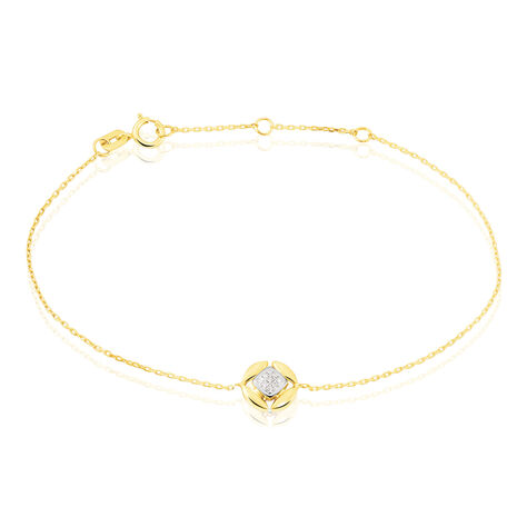 Bracelet Xaverine Or Bicolore Diamant - Bracelets Femme | Histoire d’Or