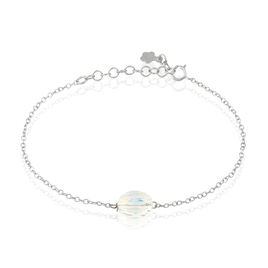 Bracelet Sirene Argent Blanc Pierre De Synthese - Bracelets fantaisie Femme | Histoire d’Or