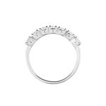 Demi-alliance Eloisa Or Blanc Diamants Synth&eacute;tique - Bijoux Femme | Histoire d&rsquo;Or