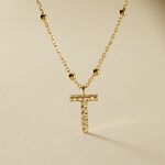 Collier Plaqu&eacute; Or Jaune Lettra - Colliers fantaisie Femme | Histoire d&rsquo;Or