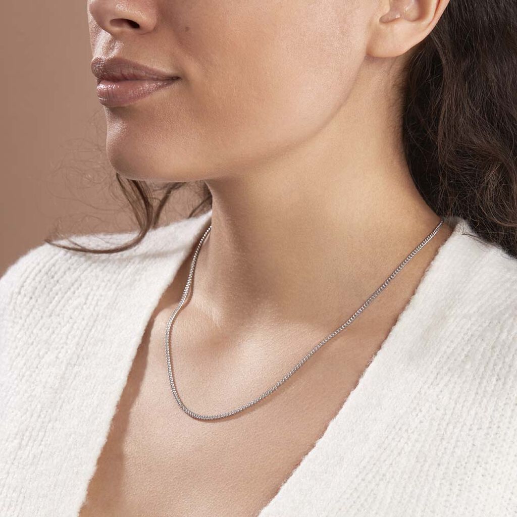 Chaîne Clementine Argent Blanc - Chaines Femme | Histoire d’Or