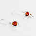 Boucles D'oreilles Pendantes Hilarionne Argent Blanc Ambre - Boucles d'oreilles fantaisie Femme | Histoire d’Or