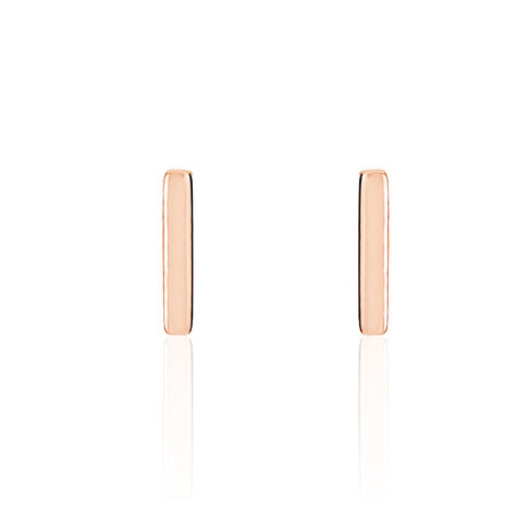 Boucles D'oreilles Puces Birati Argent Rose - Boucles d'oreilles fantaisie Femme | Histoire d’Or