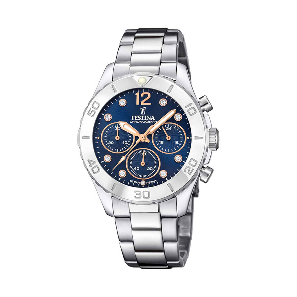 Montre Festina Boyfriend Bleu - Montres Femme | Histoire d’Or