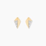 Boucles D'oreilles Puces Lizia Or Jaune Diamant - Clous d'oreilles Femme | Histoire d&rsquo;Or