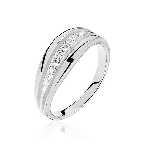 Bague Lyame Argent Blanc Oxyde De Zirconium - Bagues avec pierre Femme | Histoire d’Or