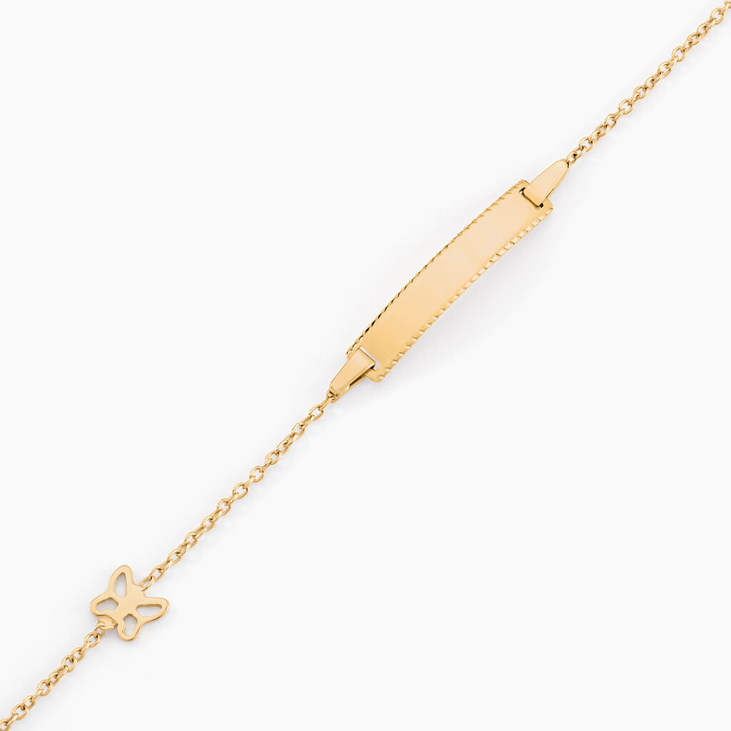 Bracelet Identitée Buster Or Jaune - Bracelets Communion Enfant | Histoire d’Or